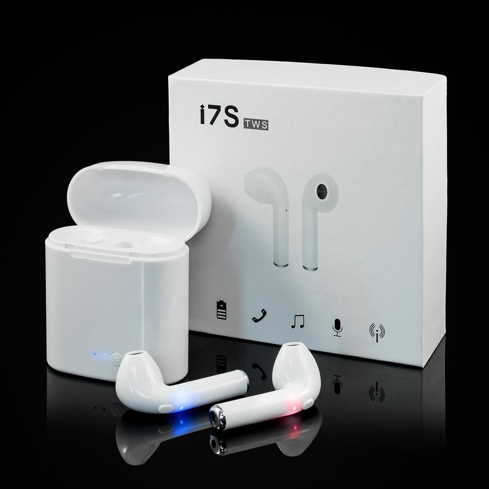 I7S TWS Double Dual Wireless 4.1 Bluetooth Earphone With Power Case